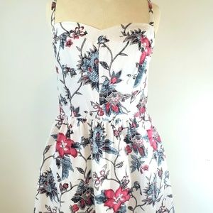 LOFT floral summer dress Sz2 petite